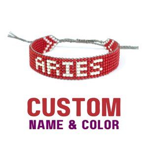 Handmade Seed Bead Bracelet, Custom Name Bracelet, Personalized, Bead Loom